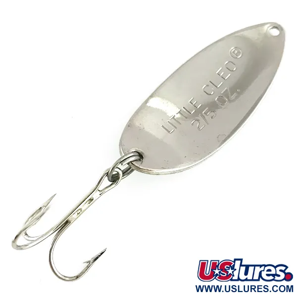 Acme Little Cleo Glow Lepel, Wit / Groen / Nikkel, 11g, #8435