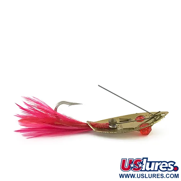 Herter's Weedless Lepel, Goud/Rood, 6g, Wierbeschermer, #8459