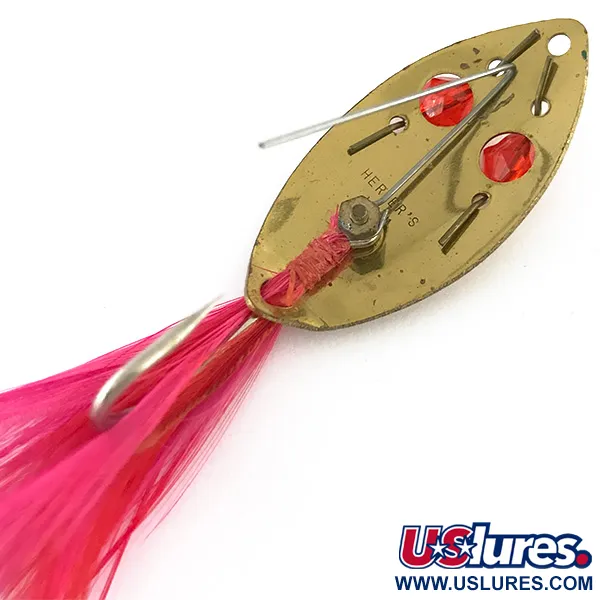 Herter's Weedless Lepel, Goud/Rood, 6g, Wierbeschermer, #8459