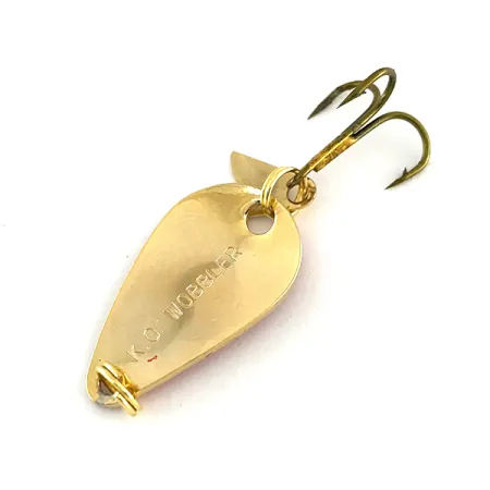 Acme K.O. Wobbler Lepel, Goud/Rood, 3,5g, Sonic Flipper Tail, #8460