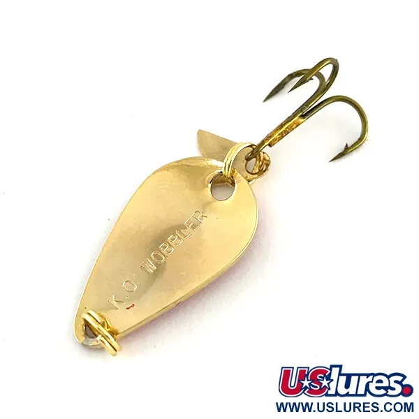 Acme K.O. Wobbler Lepel, Goud/Rood, 3,5g, Sonic Flipper Tail, #8460