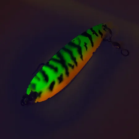 Luhr Jensen Krocodile Die #4 UV Lepel, Firetiger, 14g, UV, #8466