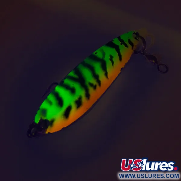 Luhr Jensen Krocodile Die #4 UV Lepel, Firetiger, 14g, UV, #8466