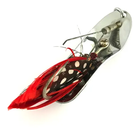 Pflueger Chum 4 Wierloze Lepel, Nikkel / Rood, 19g, Veren, #8488