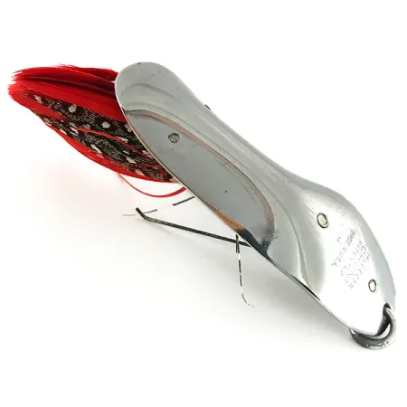Pflueger Chum 4 Wierloze Lepel, Nikkel / Rood, 19g, Veren, #8488