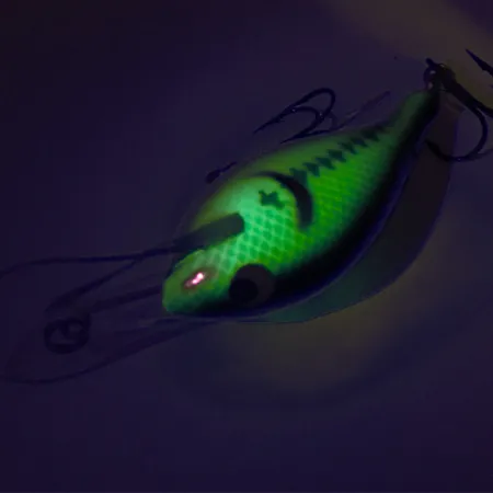 Renegade Little Diver Crankbait, Groen, 11g, UV-reactief, #8498