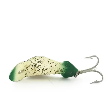 Buck Perry Spoonplug Lepel, Wit/Groen, 5g, Dieptecontrole, #8500