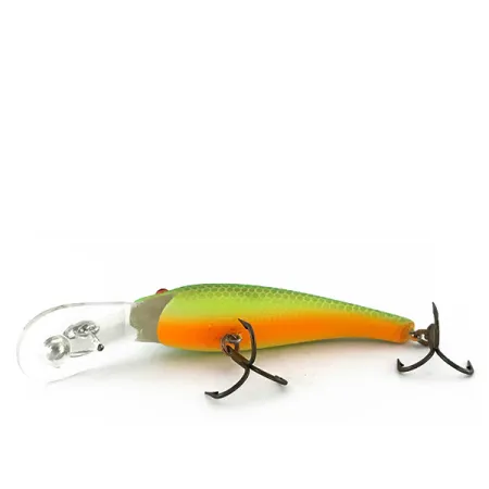Cotton Cordell Deep Diver UV Plug, Groen/Geel/Oranje, 7g, UV, #8505
