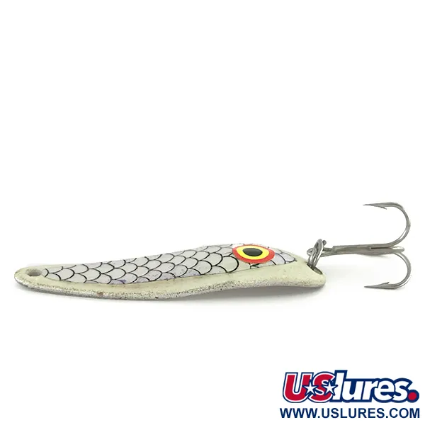Wolverine tackle Cobra Glow Lepel, Wit / Nikkel, 14g, Glow, #8513