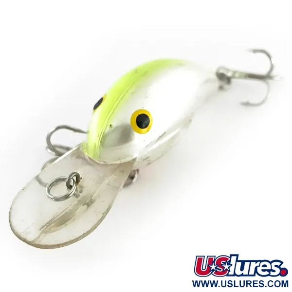 Bandit 200 Crankbait, Chrome Chartreuse, 8.5g, Ratel, #8529