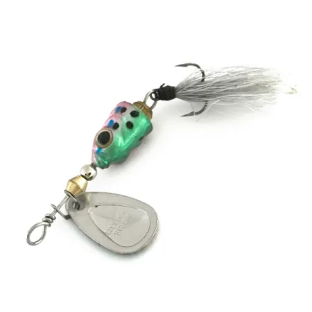 Blue Fox Vibrax Shallow Spinner, Regenboogforel, 5g, Gevederde Dreg, #8541