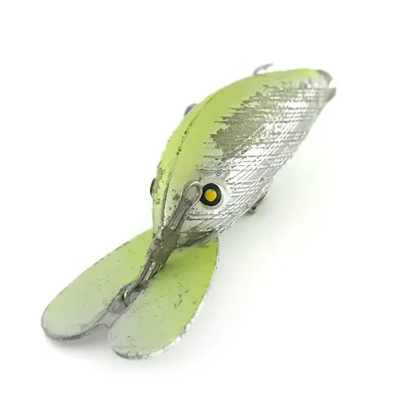 Bill Norman Quarterback Shallow Plug, Zilver/Chartreuse, 7g, Glow, #8591