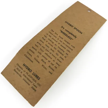 Hydro Lures Weedless Hydro Spoon Lepel, White/Green, 17g, #8593