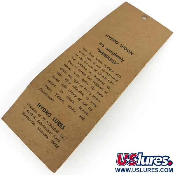 Hydro Lures Weedless Hydro Spoon, 14g Wit / Groen / Rood, Lepel #9259