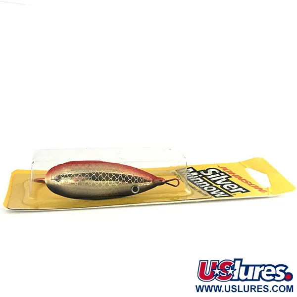 Weedless Johnson Silver Minnow Lepel, Rood/Zwart/Goud, 14g, #8625