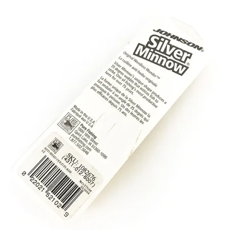 Weedless Johnson Silver Minnow Lepel, Rood/Zwart/Goud, 14g, #8625