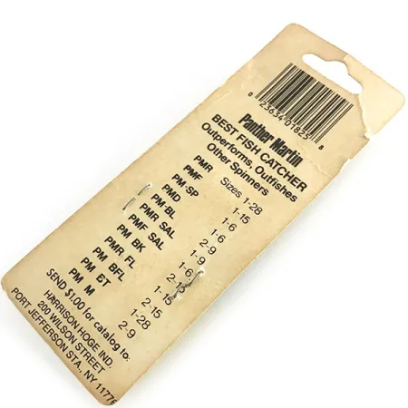 Panther Martin 9 Spinner, Nikkel, 11g, Directe Rotatie, #8626