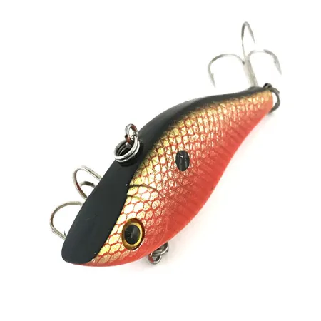 Bass Pro Shops XTS Lipless Crankbait, Rood/Goud/Zwart, 14g, Ratel, #8636
