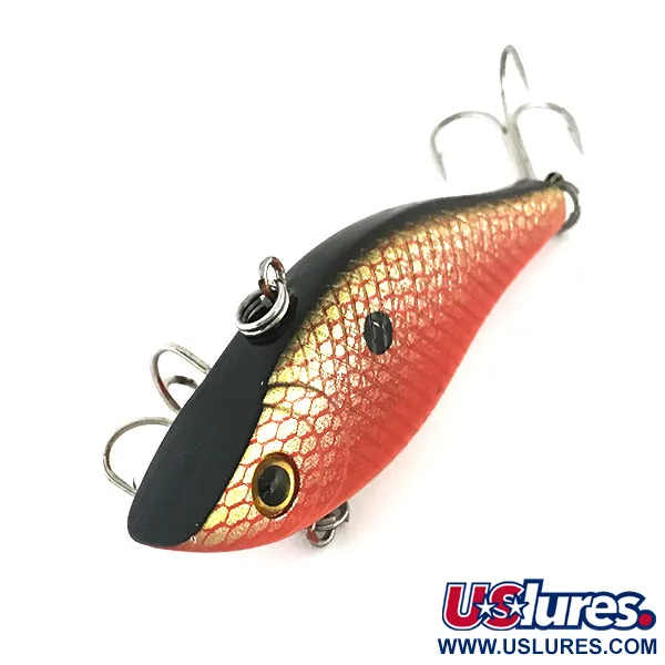 Bass Pro Shops XTS Lipless Crankbait, Rood/Goud/Zwart, 14g, Ratel, #8636