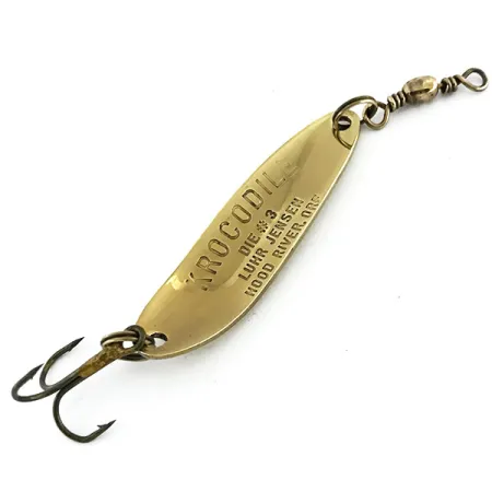 Luhr Jensen Krocodile Die #3 Lepel, Goud, 10g, Messing, #8652