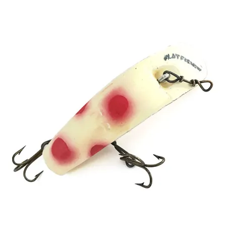 Yakima Bait FlatFish F6 Kunstaas, Wit / Rood, 3g, Spreader Bar, #8668