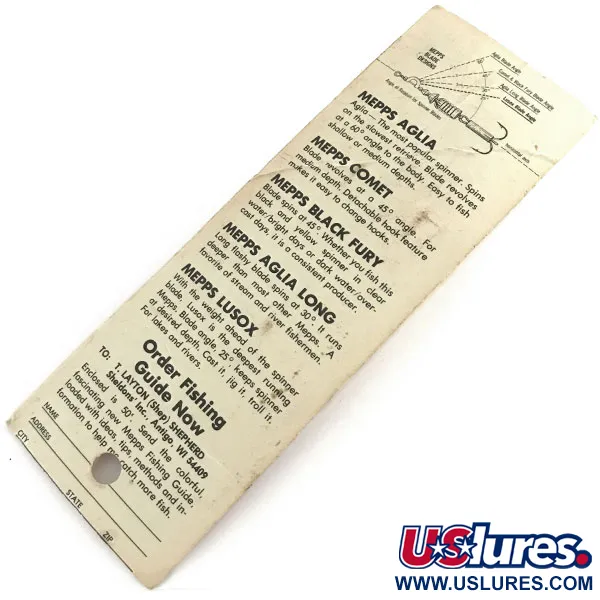 Mepps Black Fury 3 Dressed Spinner, Zwart / Geel, 7,3g, Verendreg, #8677