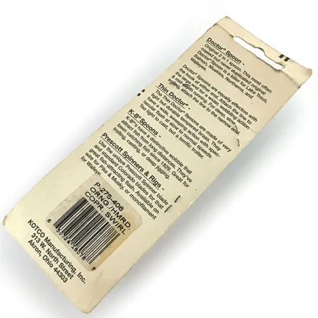 Prescott Spinner Little Doctor 275 Lepel, Koper/Oranje, 21g, #8680