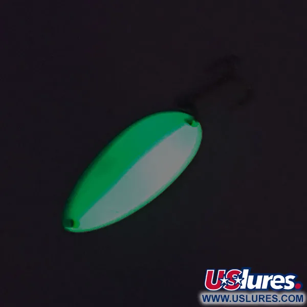 Acme Little Cleo Glow Lepel, Blauw/Wit/Nikkel, 11g, Glow, #8688