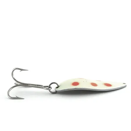Acme Little Cleo Glow Lepel, Wit/Rood/Nikkel, 21g, Glow, #8689