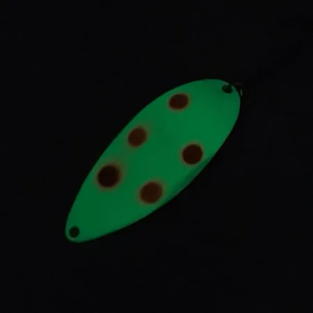 Acme Little Cleo Glow Lepel, Wit/Rood/Nikkel, 21g, Glow, #8689