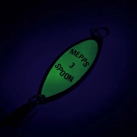 Mepps Spoon 3 Lepel, Goud/Groen, 13g, Lichtgevend, #8690