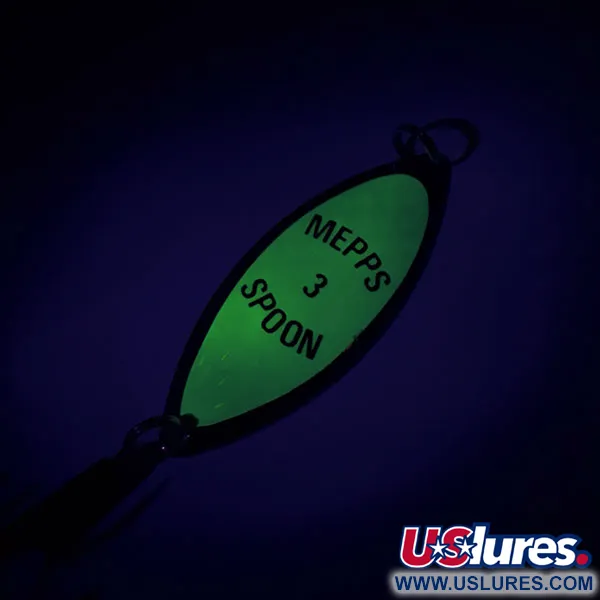 Mepps Spoon 3 Lepel, Goud/Groen, 13g, Lichtgevend, #8690