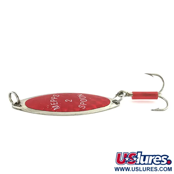 Mepps Spoon 2 Lepel, Rood holografisch, 9g, USA, #8717