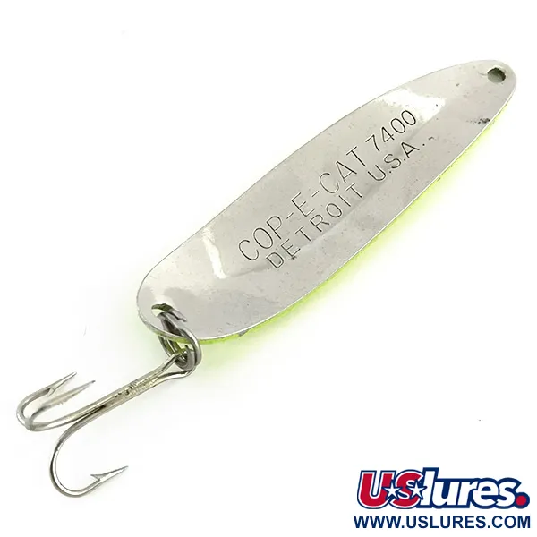 Eppinger Dardevle Cop-E-Cat 7400 UV Lepel, Geel/Nikkel, 14g, #8721