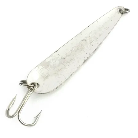 Dardevle Flutter-Chuck 3500 Lepel, Gehamerd zilver, 8g, #8728