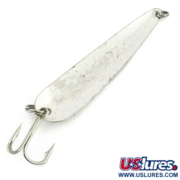 Dardevle Flutter-Chuck 3500 Lepel, Gehamerd zilver, 8g, #8728