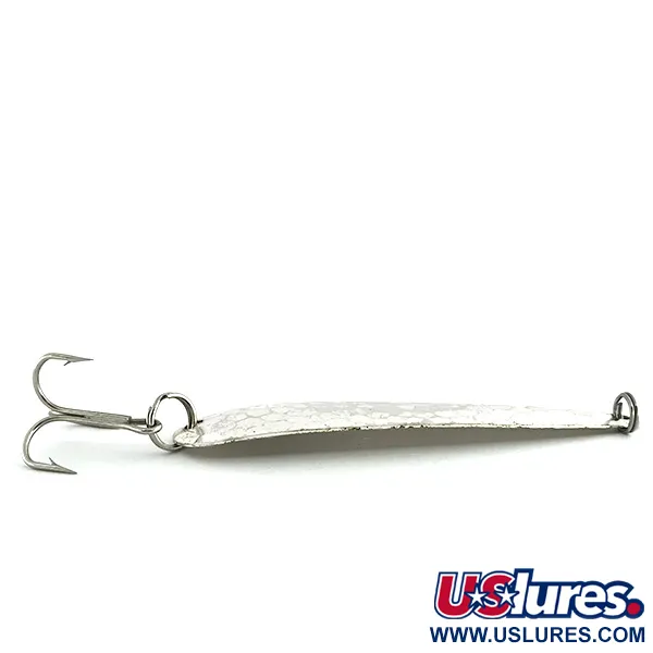 Dardevle Flutter-Chuck 3500 Lepel, Gehamerd zilver, 8g, #8728