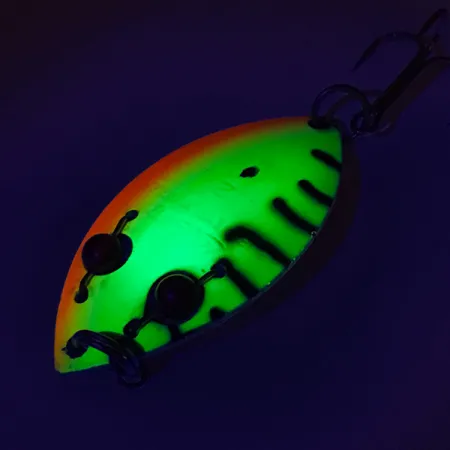 Gibbs Ruby Eye Wiggler 2 UV Lepel, Fire Tiger, 13g, Glazen Ogen, #8739