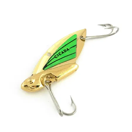 Reef Runner Cicada Blade Bait, Goud / Groen, 6g, VS, #8745