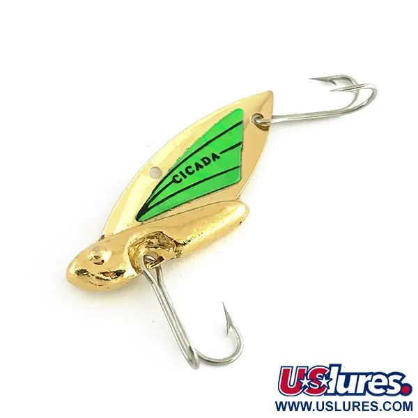 Reef Runner Cicada Blade Bait, Goud / Groen, 6g, VS, #8745