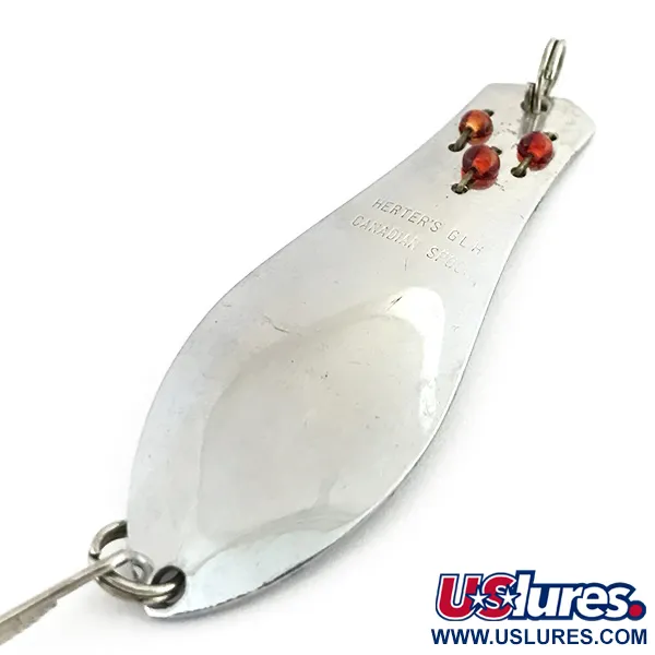 Herter's Canadian Spoon Lepel, Nikkel / Rode Ogen, 10g, #8747