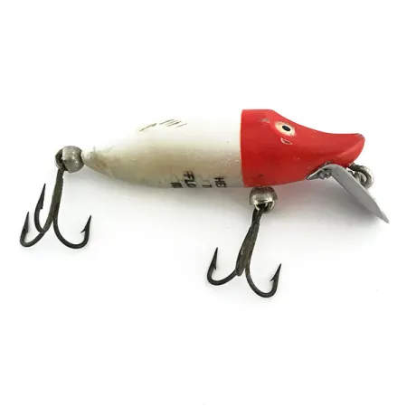 Heddon River Runt Tiny Floating Plug, Red Head, 7g, Vintage, #8751
