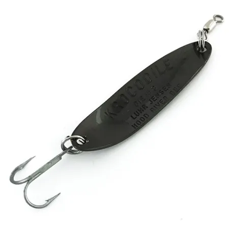 Luhr Jensen Krocodile Die #3 Lepel, Zwart, 10g, Vintage, #8775