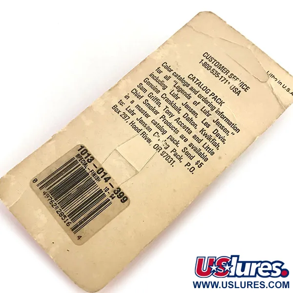 Luhr Jensen Little Jewel Lepel, Hammered Brass / Red, 7g, UV, #8789