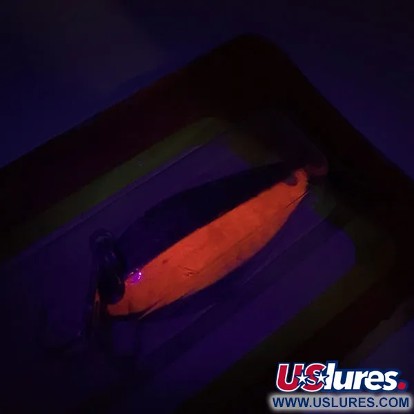 Luhr Jensen Little Jewel Lepel, Hammered Brass / Red, 7g, UV, #8789