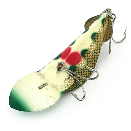 Buck Perry Spoonplug, Groen/Goud, 14g, Honingraat, #8800