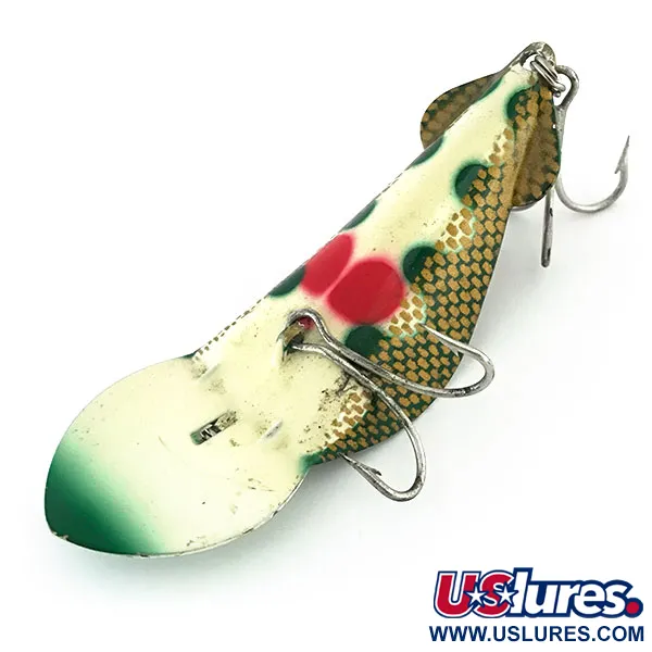 Buck Perry Spoonplug, Groen/Goud, 14g, Honingraat, #8800