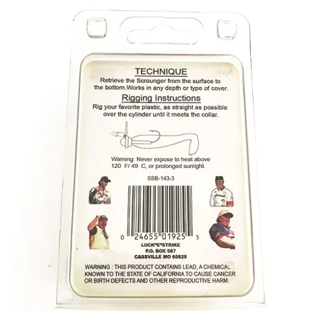 Luck E Strike Scrounger Original Jig Heads, Lood, 7g, Gamakatsu, #8806