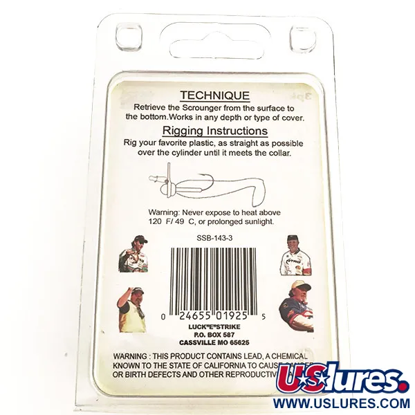 Luck E Strike Scrounger Original Jig Heads, Lood, 7g, Gamakatsu, #8806