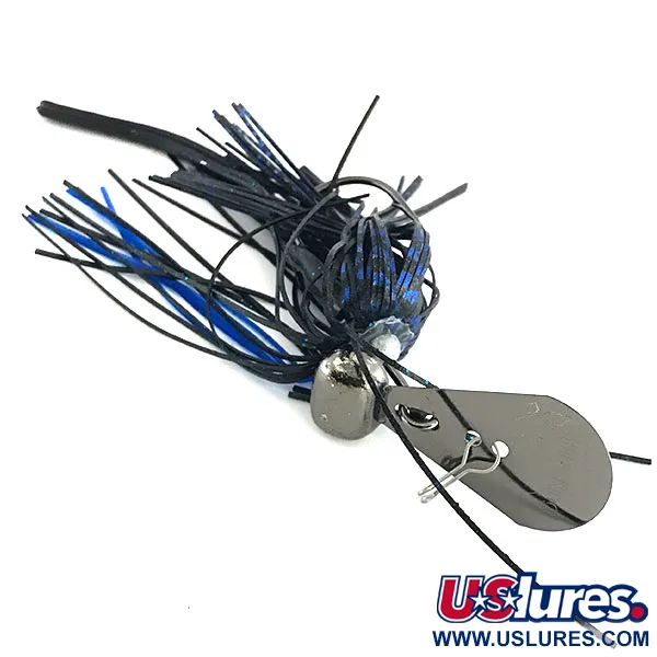 Strike King Rage Blade Jig, Zwart, 12g, Gamakatsu Haak, #8808